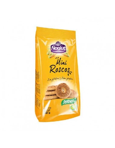 Mini roscos Noglut sin gluten de Santiveri, 180 gramos