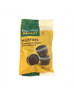 Muffins de chocolate negro Noglut sin gluten de Santiveri, 210 gramos