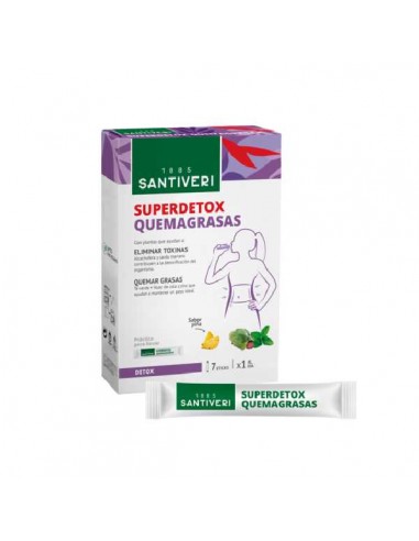 SuperDetox quemagrasas vegano de Santiveri, 7 Sticks