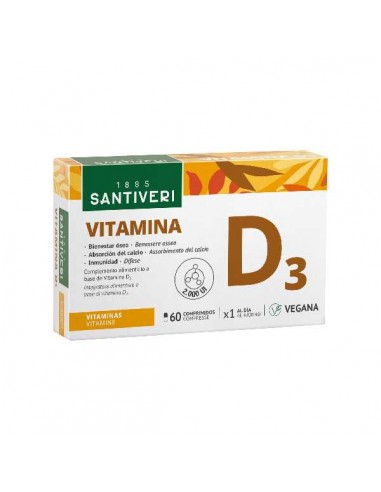 Vitamina D3 de Santiveri, 100 comprimidos