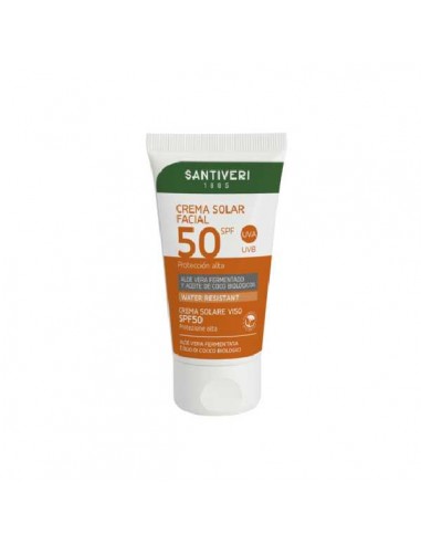 Crema solar facial Spf 50 Plus de Santiveri, 74 mililitros