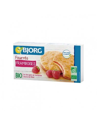 Galletas rellenas de frambuesa Bio de Bjorg, 175 gramos