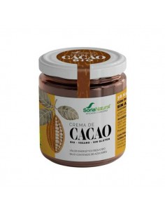 Crema de cacao BIO vegan sin gluten de Soria Natural, 200 gramos