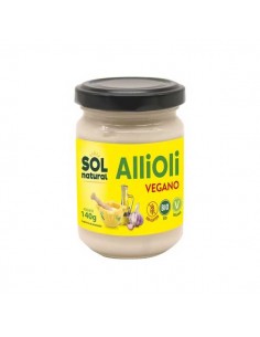 Allioli vegano BIO de Solnatural, 140 gramos