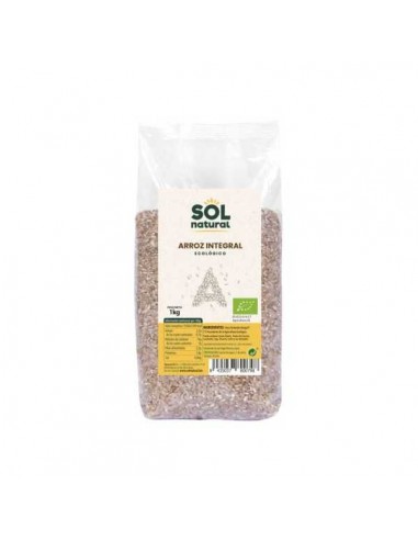 Arroz redondo integral ECO de Solnatural, 1 kilogramo