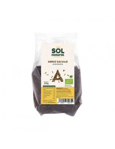 Arroz salvaje BIO de Solnatural, 250 gramos