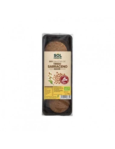 Galletas de trigo sarraceno integral con dátil BIO de Solnatural, 170 gramos