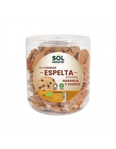 Cookies de espelta con naranja y choco BIO de Solnatural, 1360 gramos