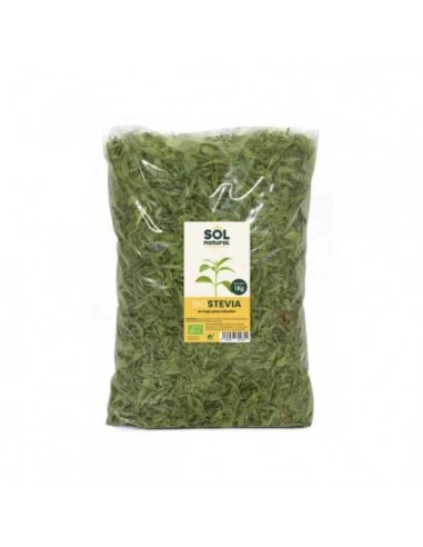 Stevia en hoja BIO de Solnatural, 1 kilogramos