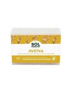 Jabón natural solido de avena de Solnatural, 100 gramos