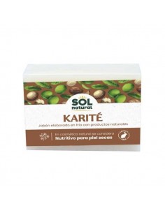 Jabón natural solido de Karité de Solnatural, 100 gramos