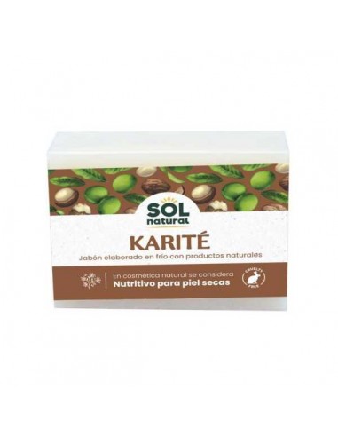 Jabón natural solido de Karité de Solnatural, 100 gramos