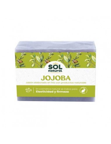 Jabón natural solido de jojoba de Solnatural, 100 gramos