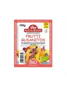 Frutti gusanitos sin gluten vegan BIO de Natursoy, 100 gramos