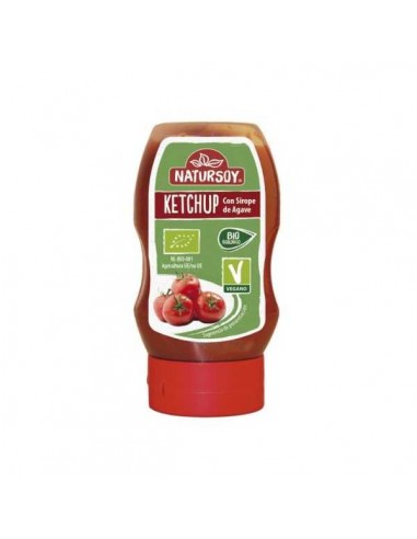 Ketchup con sirope de agave BIO de Natursoy, 300 mililitros