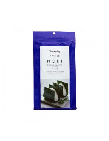 Hojas de nori de Clearspring, 25 gramos