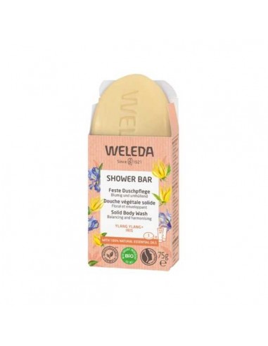 Jabón de ducha solido envolvente floral BIO de Weleda, 75 gramos