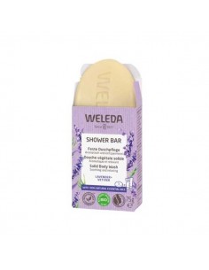 Jabón de ducha solido relajante lavanda BIO de Weleda, 75 gramos