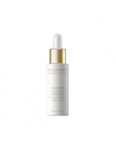 Serum facial noche balance piel mixta de Alqvimia, 30 mililitros