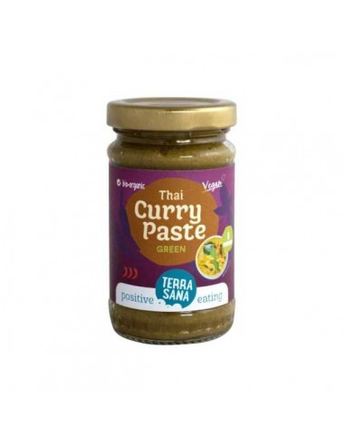 Pasta curry verde Thai BIO vegan de Terrasana, 120 gramos