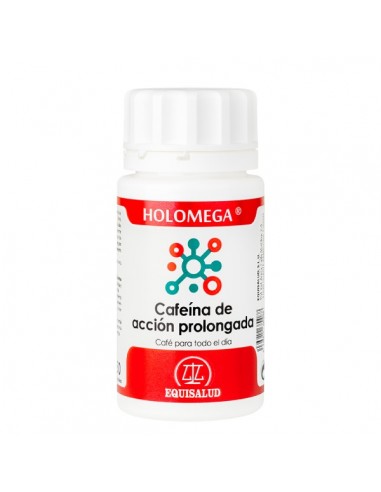 Holomega Cafeína de acción prolongada de Equisalud, 50 cápsulas