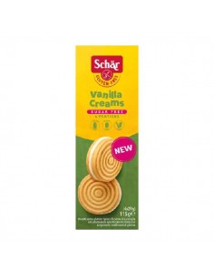 Galleta de vainilla creams sin azúcar de Dr Schar, 115 gramos