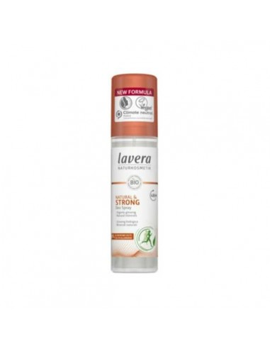 Desodorante spray 48 horas Natural Strong vegan de Lavera, 75 mililitros