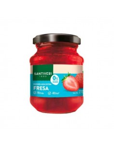 Mermelada de fresa 0% azúcar vegan de Santiveri, 270 gramos