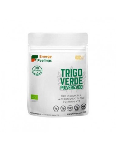 Hierba de trigo verde pulverizado ECO vegan de Energy Feelings, 1 kilogramo