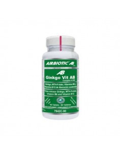 Ginkgo Vit AB sin gluten de Airbiotic, 90 comprimidos