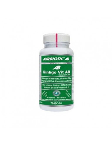 Ginkgo Vit AB sin gluten de Airbiotic, 90 comprimidos