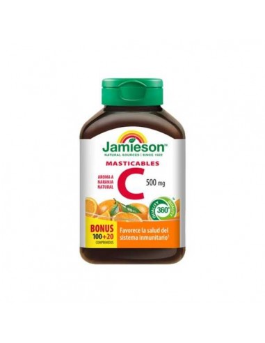 Vitamina C masticable de Jamieson, 120 comprimidos