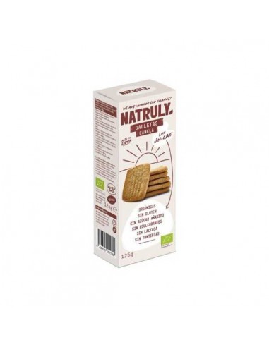 Galletas de canela BIO vegan de Natruly, 125 gramos