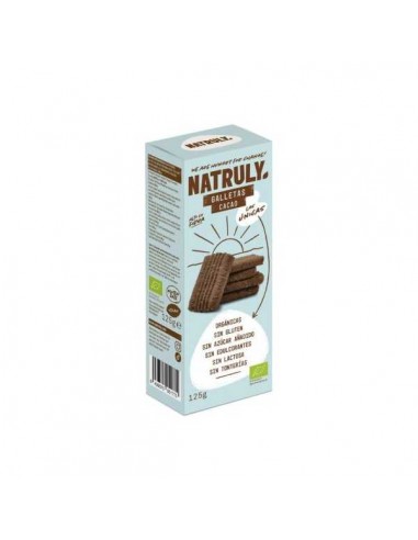 Galletas cacao BIO vegan de Natruly, 125 gramos