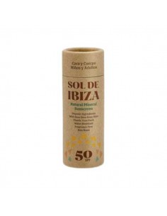 Protector solar natural solido SPF50 vegan de Sol de Ibiza, 45 gramos