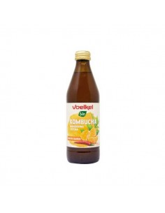 Té kombucha de mandarina cayena de Voelkel, 330 mililitros