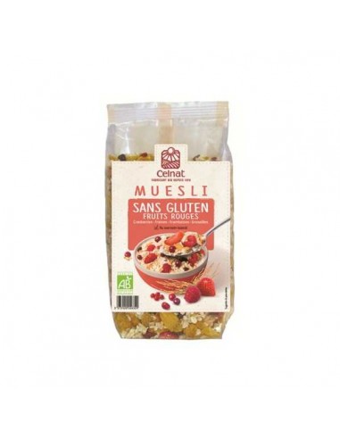 Muesli de frutos rojos sin gluten BIO de Celnat, 375 gramos