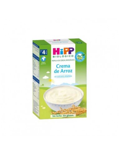 Papilla de crema de arroz sin gluten ECO de Hipp, 200 gramos