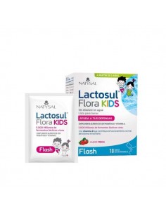 Lactosul flora kids de fresa sin gluten de Natysal, 10 sobres