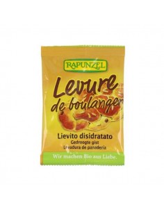 Levadura seca panadería BIO de Rapunzel, 9 gramos