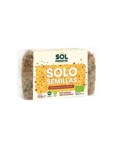 Pan solo de semillas BIO vegano de Solnatural, 300 gramos