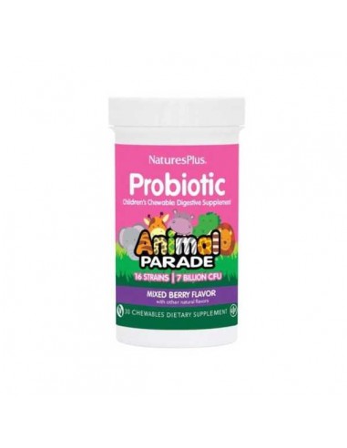 Animal Parade Probiotic de Nature s Plus, 30 comprimidos