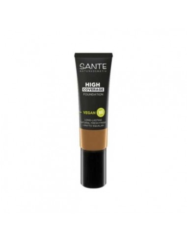 Maquillaje Fluido 08 Warm Chesnut BIO de Sante, 25 mililitros