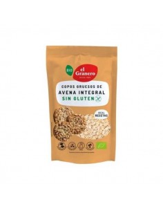 Copos de avena gruesos integrales sin gluten de El Granero Integral, 500 gramos