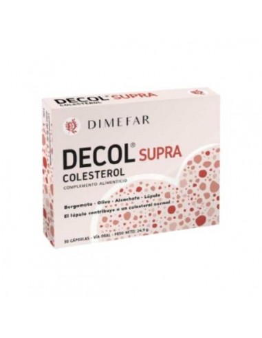 Decol supra colesterol de Dimefar, 30 cápsulas