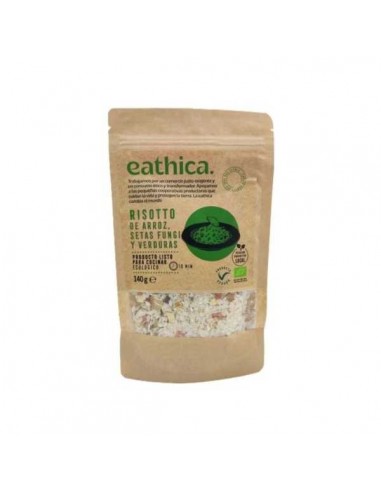 Risotto de setas fungi con verduras ECO de Eathica, 140 gramos