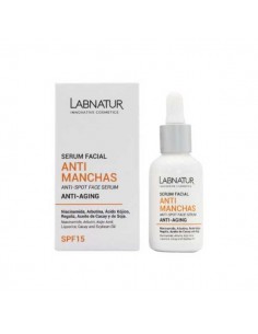 Serum facial antimanchas SPF15 de Labnatur, 30 mililitros