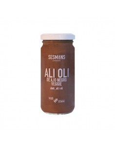 Salsa de alioli de ajo negro veggie de Sesmans Organics, 240 gramos