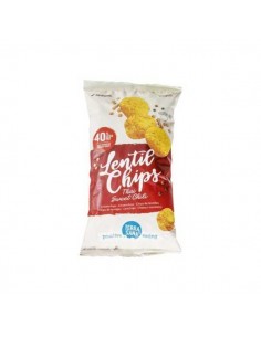 Chips de lentejas thai chile dulce BIO de Terrasana, 75 gramos