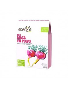 Maca roja polvo BIO de Ecolife Food, 250 gramos